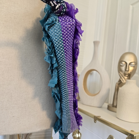 CUTE RECYCLED HANDMADE PURSE BY REFORM STUDIO & IDEOLOGY 💜💙 - Picture 15 of 15